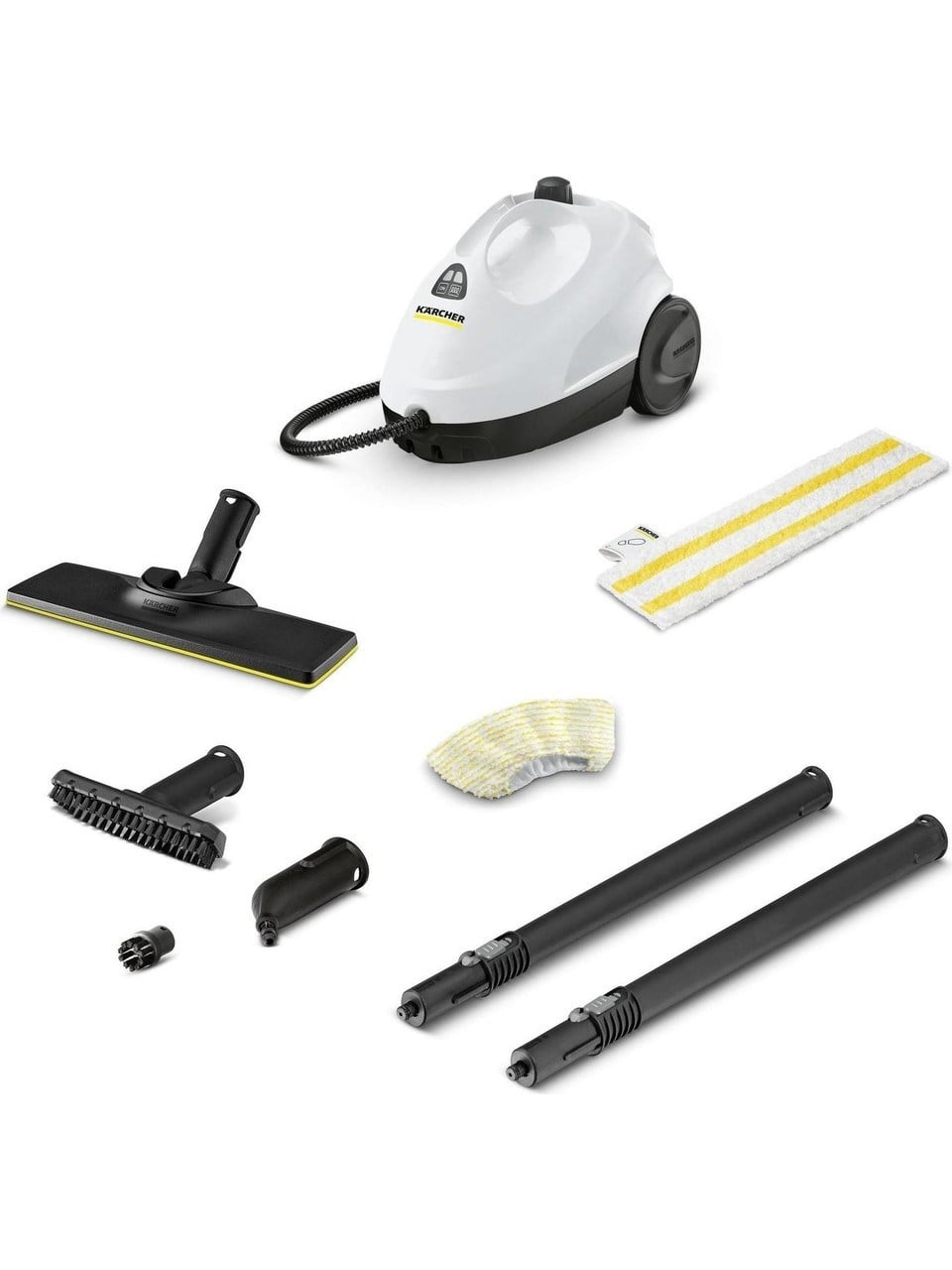 SC 2 EasyFix 1500W Buharlı Temizlik Makinesi – Zemin ve Yüzey Seti, Sarı, Ev ve Ofis İçin Hijyenik Temizlik