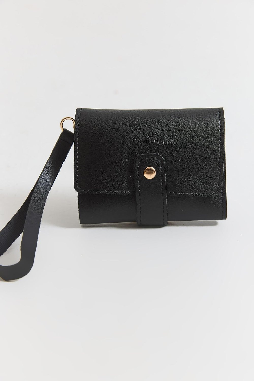 Siyah Çıtçıtlı Mini Cüzdan