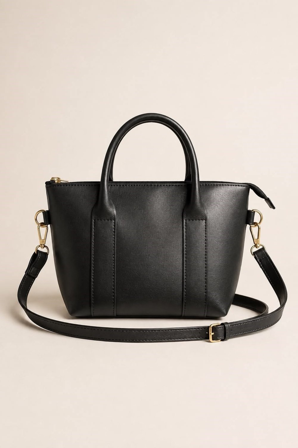 Siyah Mini Tote Omuz Çantası