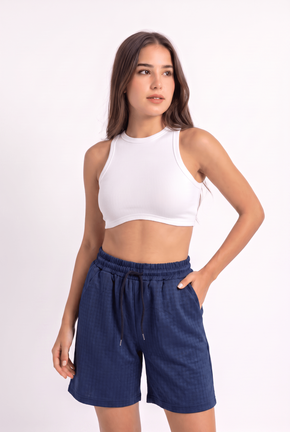 LACİVERT RENKLİ ŞORT