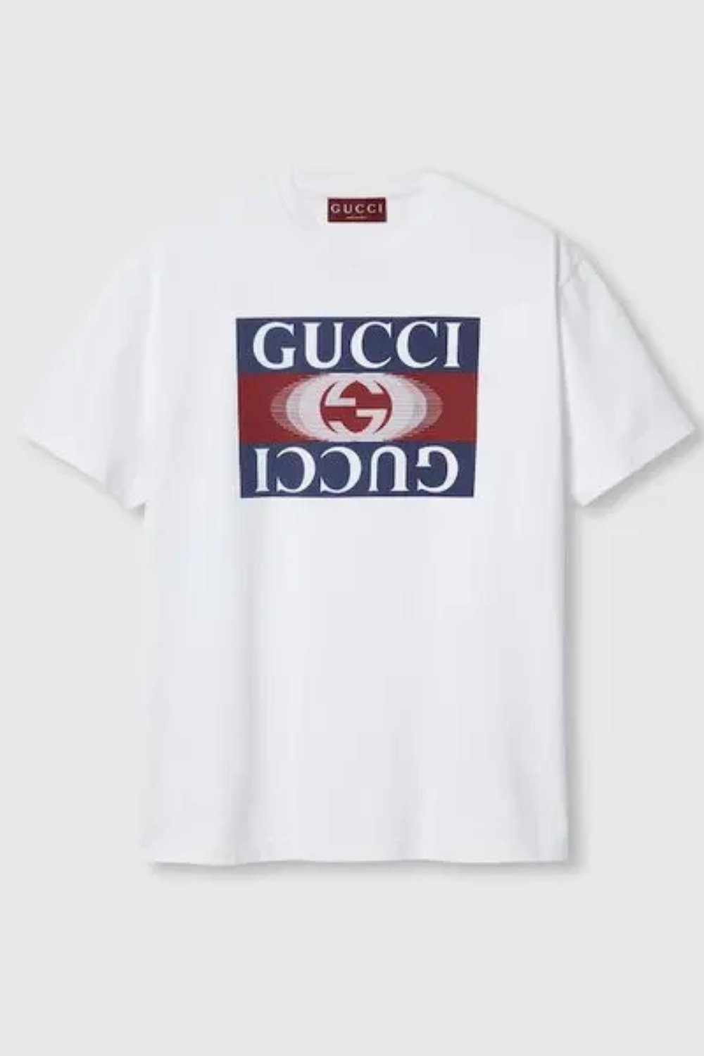 Gucci  mirrored gg logo t-shirt White