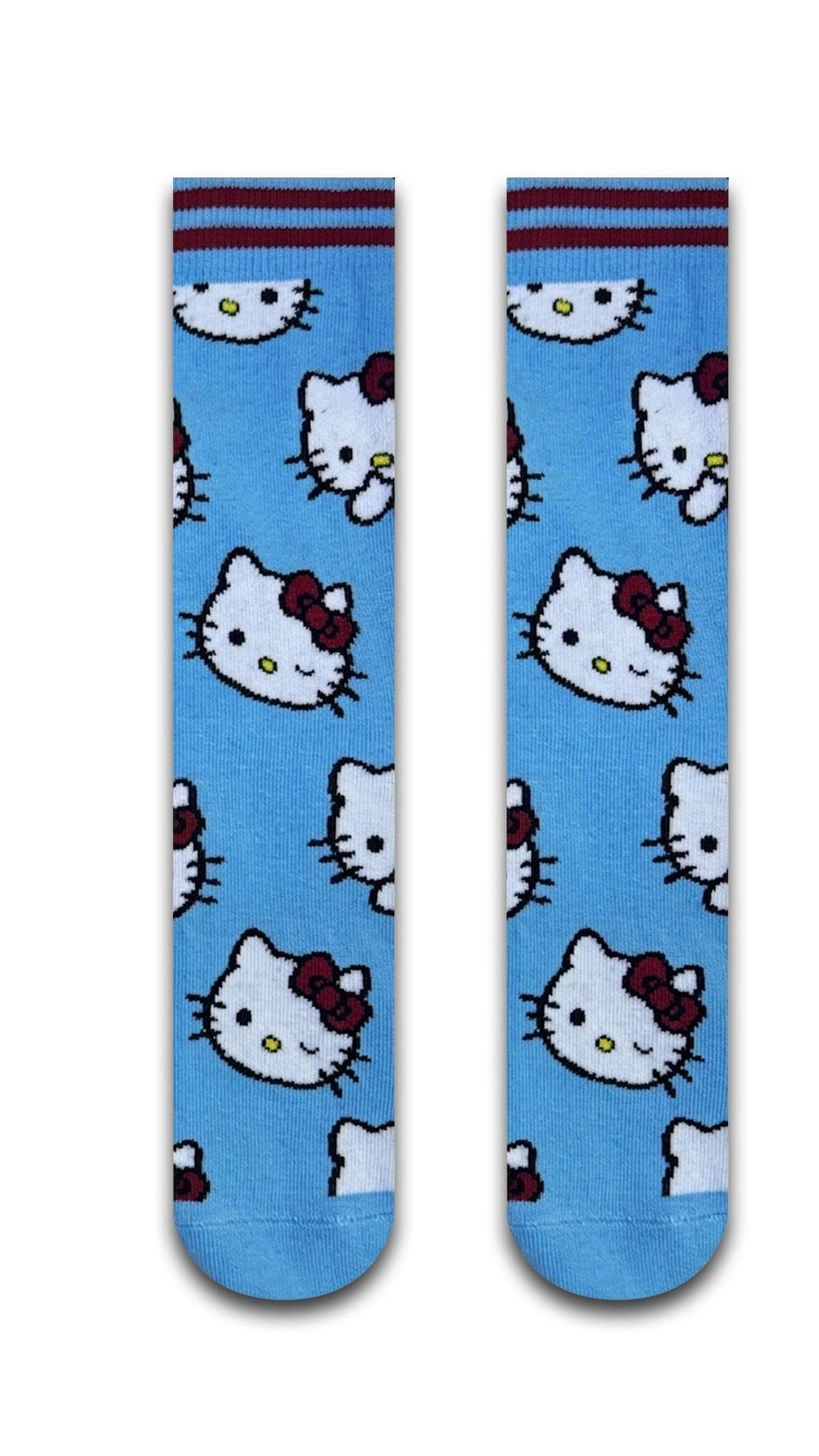 Hello Kittys Renkli  Unisex Çorap 