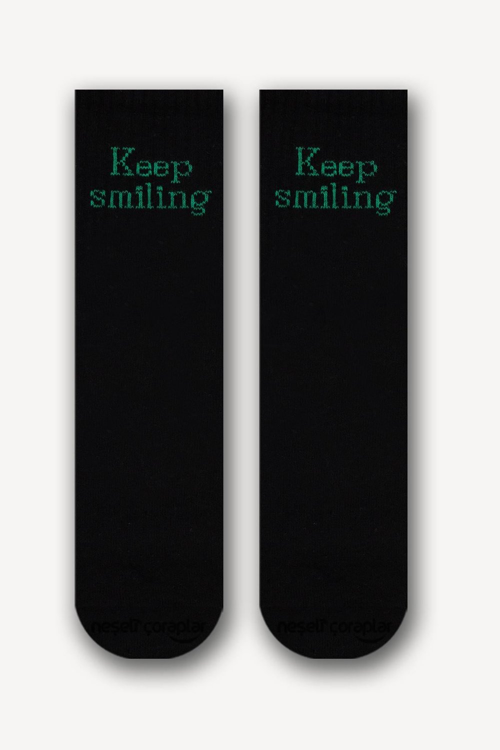 Keep Smiling Atletik Unisex Çorap