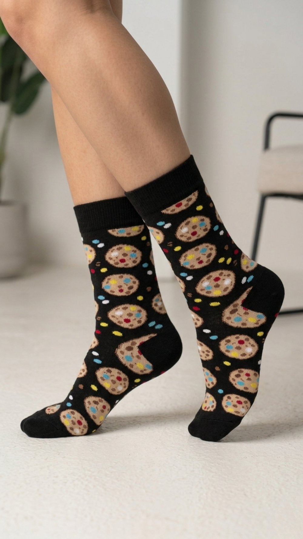 Kurabiyeler Renkli Unisex Çorap