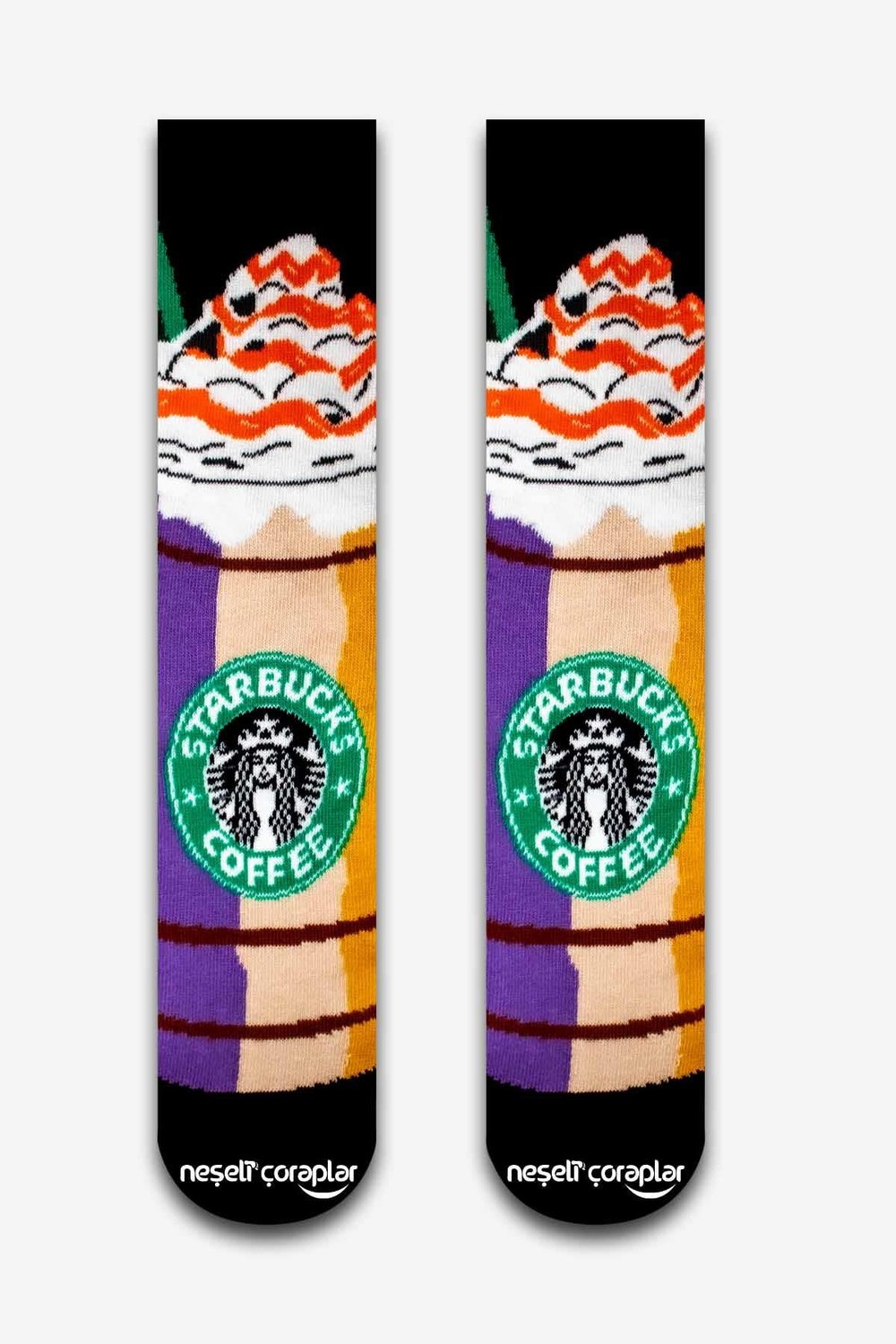 Starbucks Coffee Black Renkli Unisex Çorap
