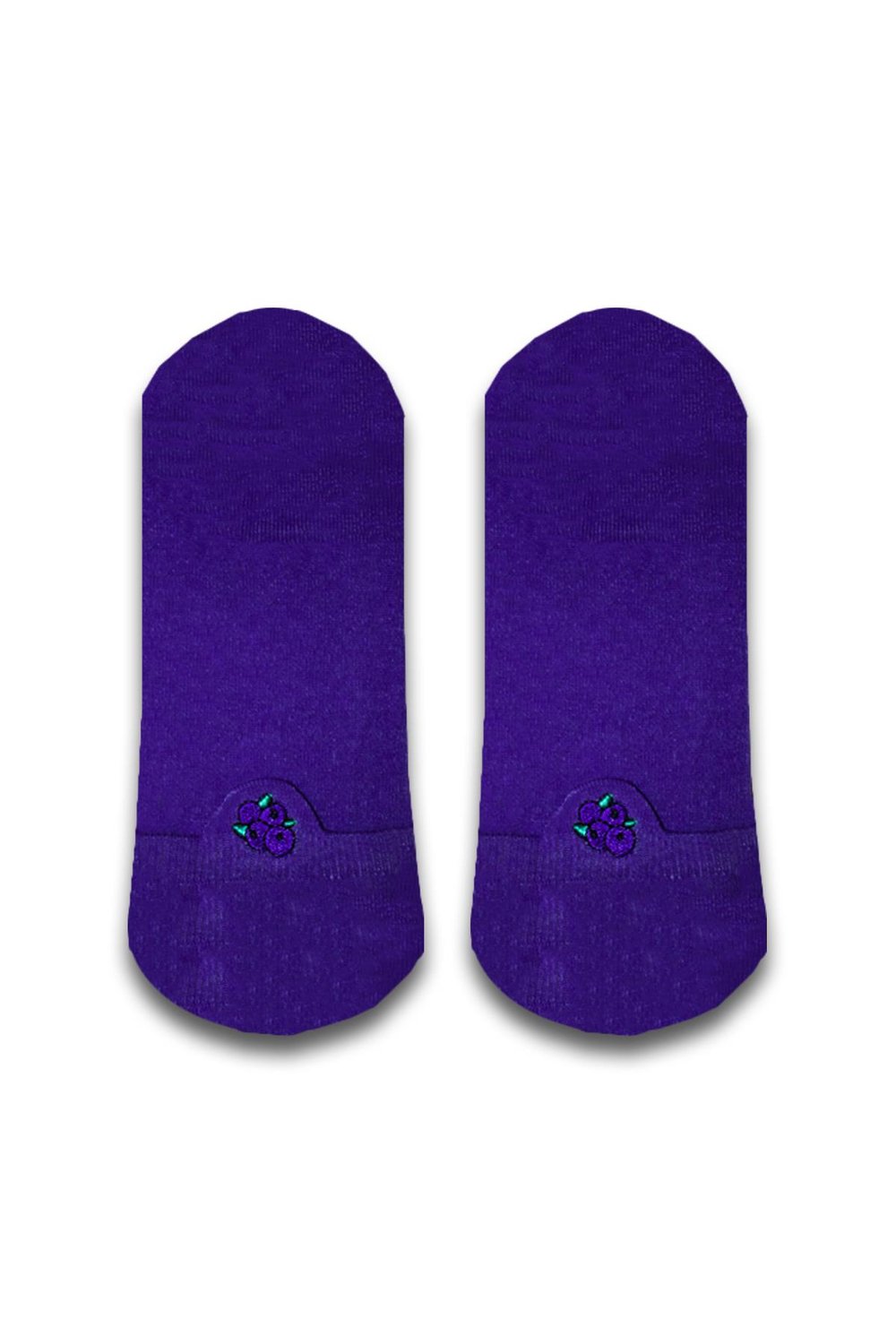 Yaban Mersini Nakışlı Unisex Patik Çorap