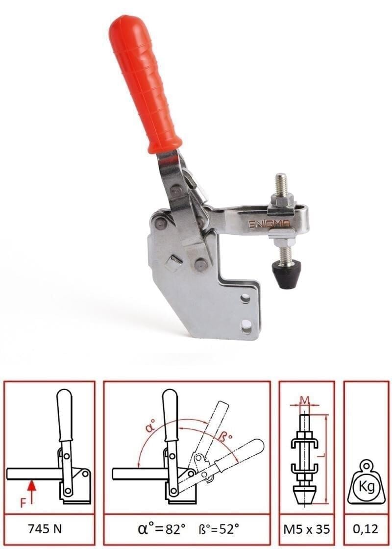 Enigma Serre-joint à levier vertical base avant 16233