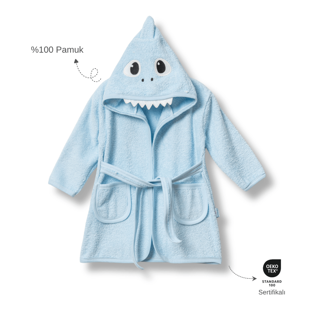 Ankibaby %100 Pamuk Dinazorlu Bornoz