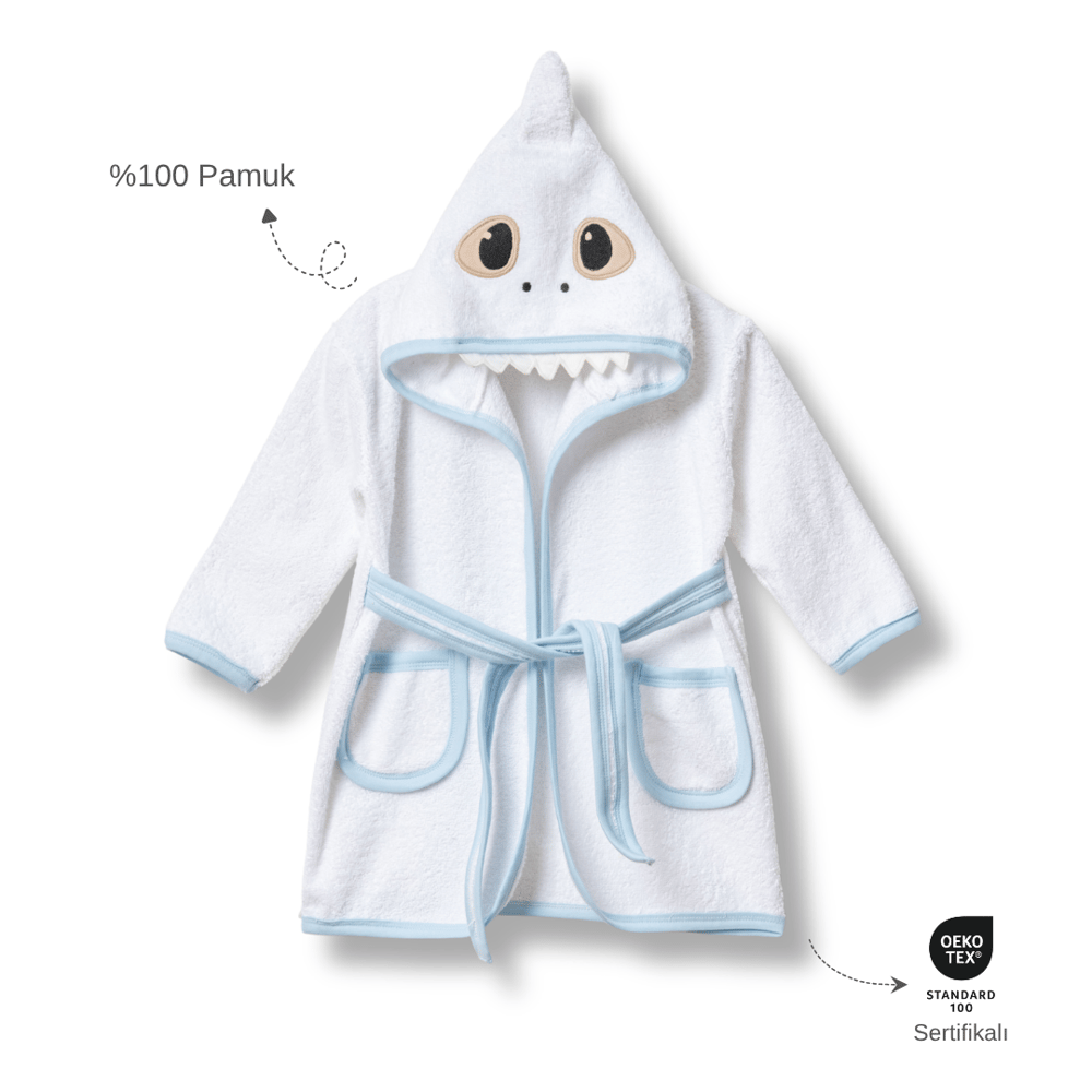 Ankibaby %100 Pamuk Dinazorlu Bornoz