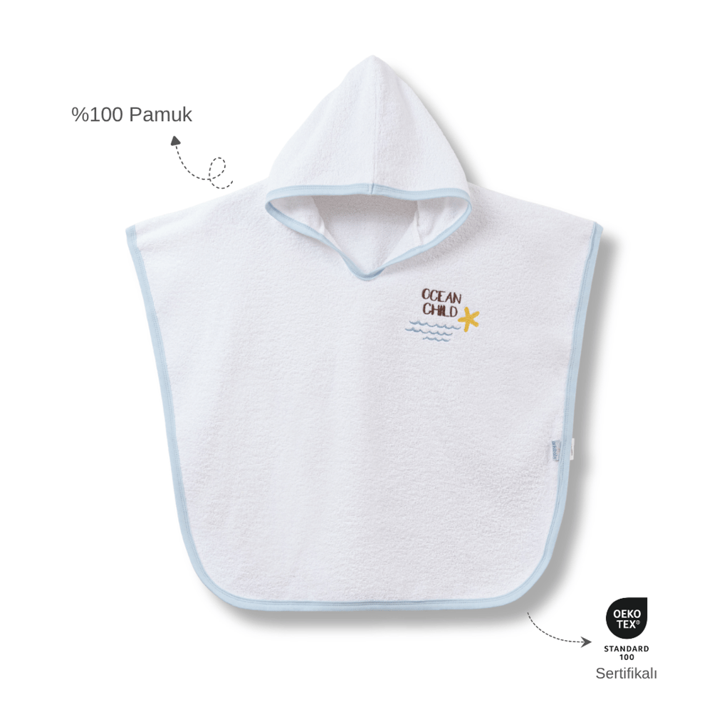 Ankibaby Yıldızlı Havlu Panço | %100 Pamuk!