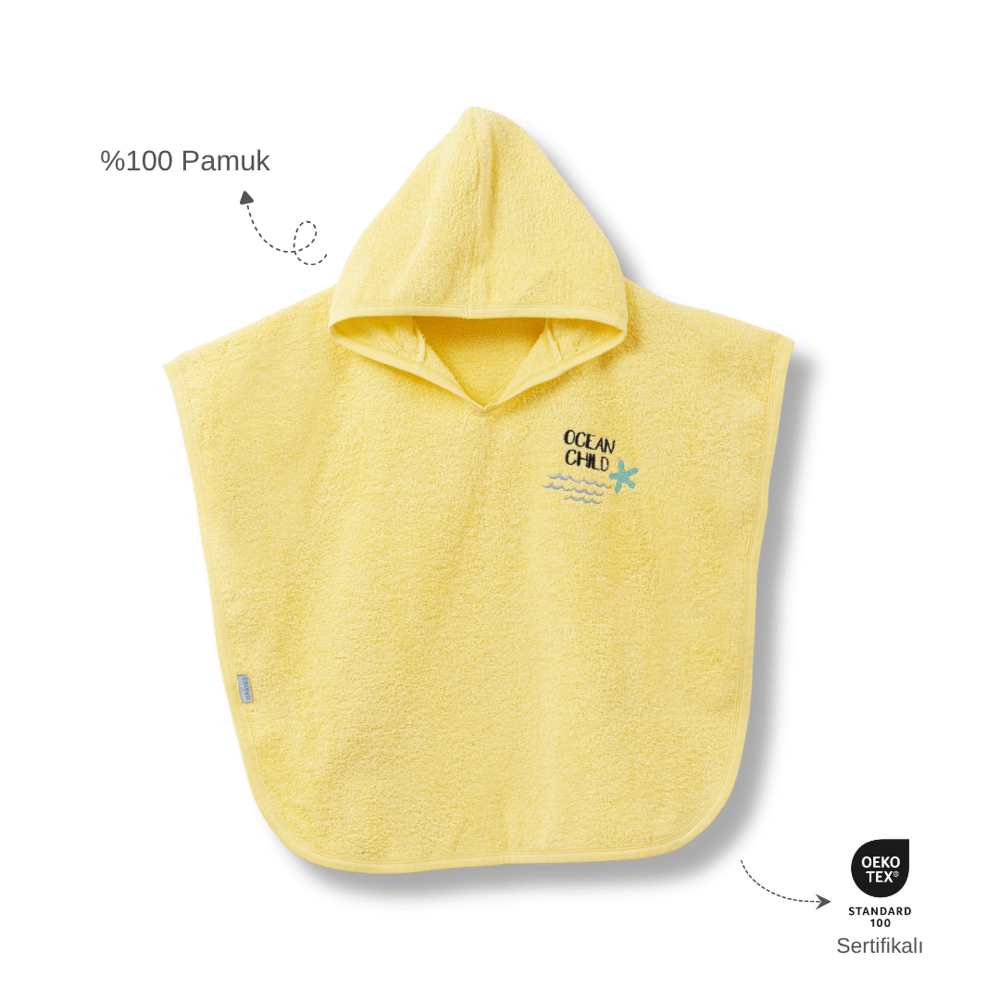 Ankibaby Yıldızlı Havlu Panço | %100 Pamuk!