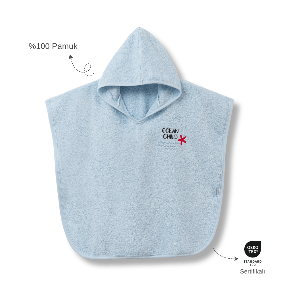 Ankibaby Yıldızlı Havlu Panço | %100 Pamuk!