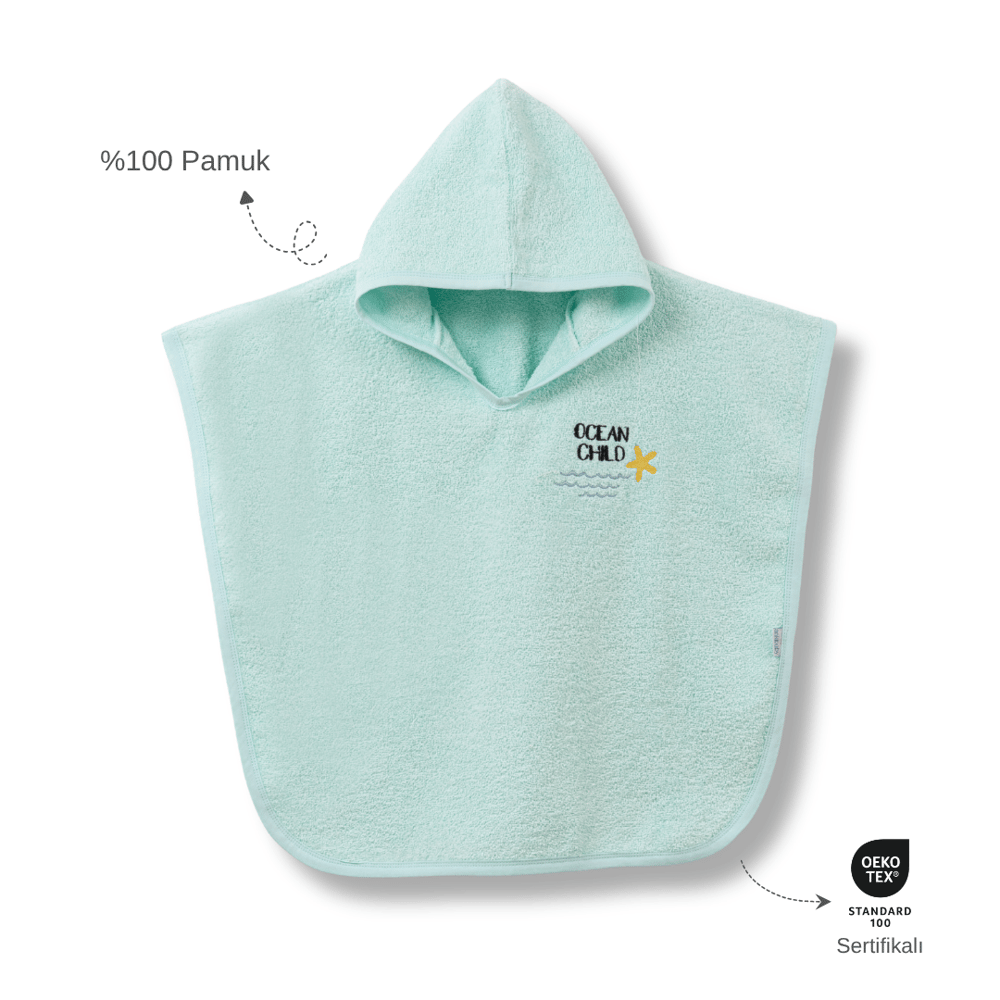 Ankibaby Yıldızlı Havlu Panço | %100 Pamuk!