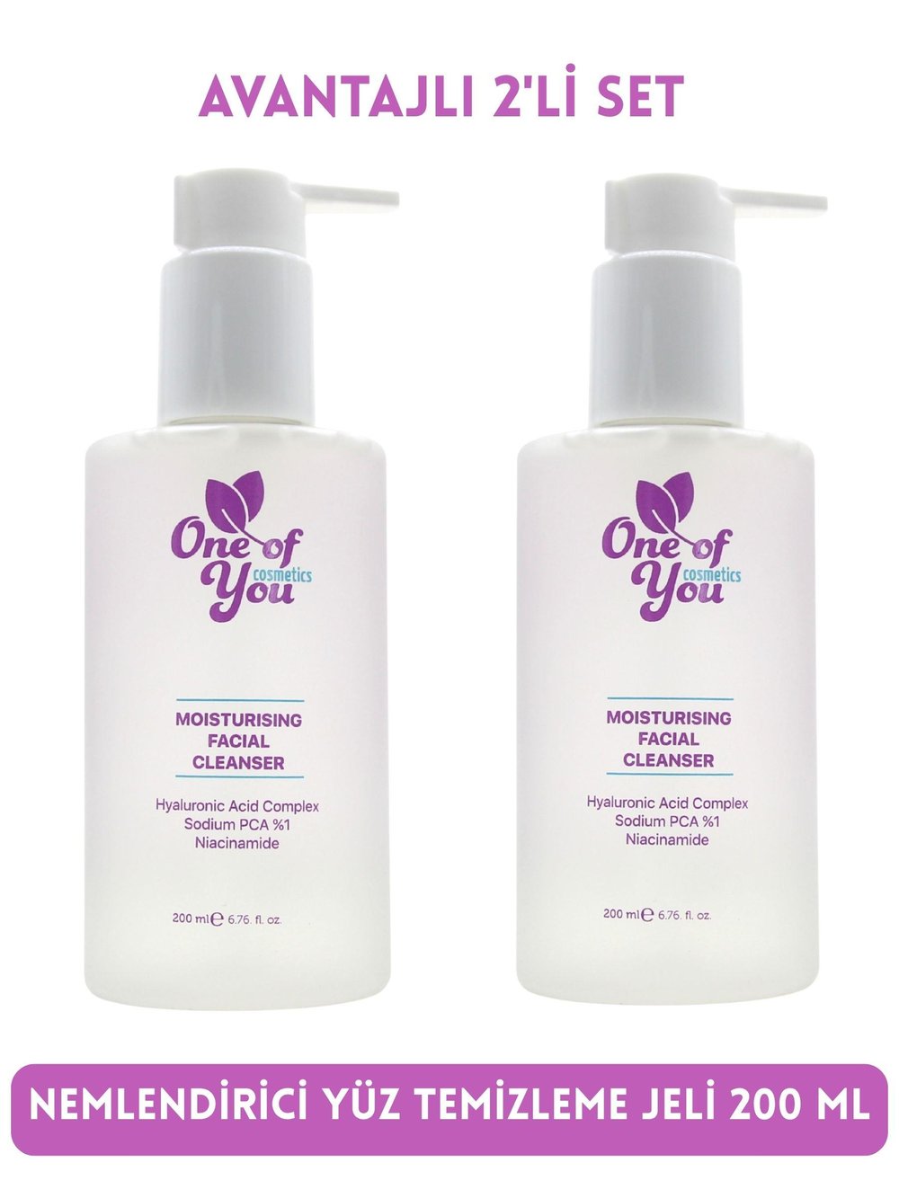 MOISTURISING FACIAL CLEANSER 200 ML 2'Lİ SET