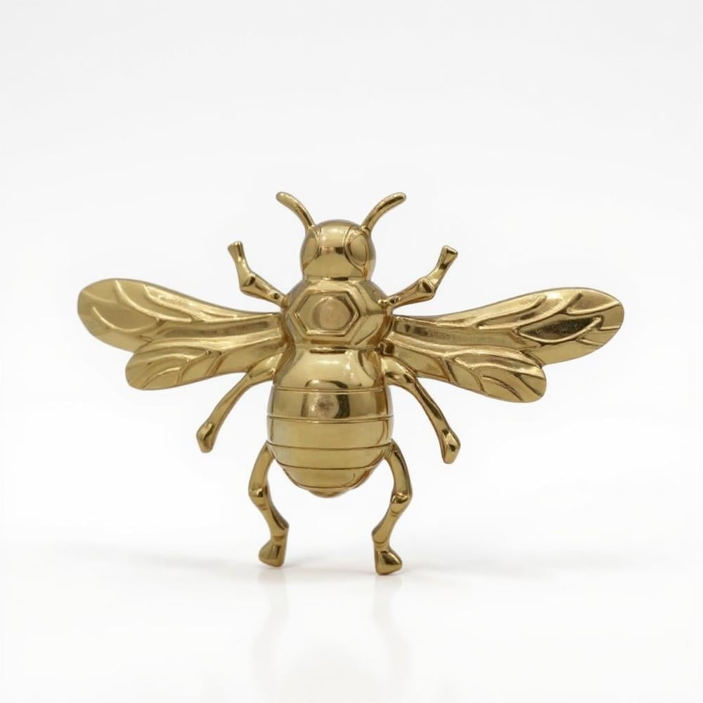 Gold Büyük Boy Arı Model Broş