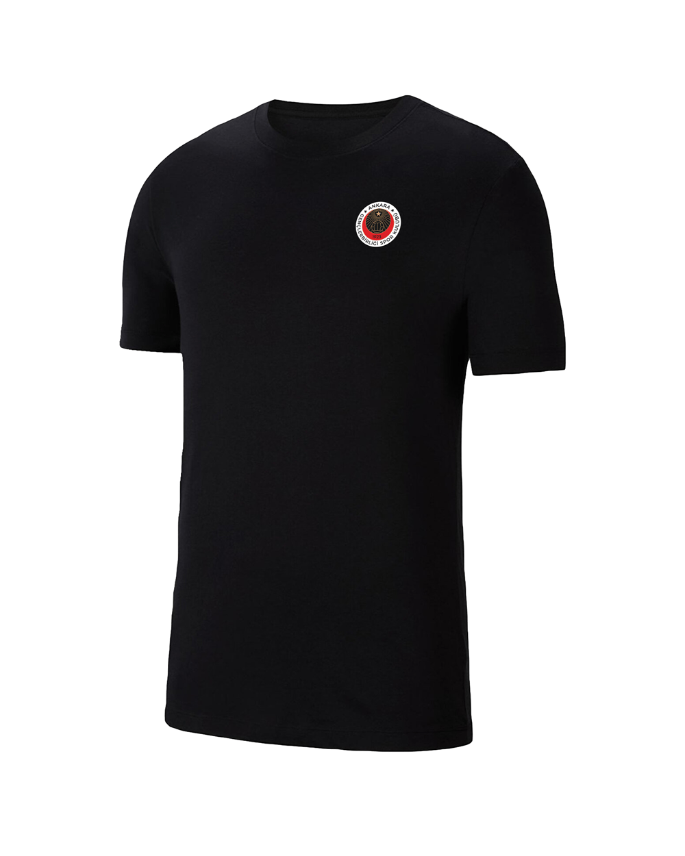 Gençlerbirliğ Siyahi Pamuklu Futbol  T-shirt  
