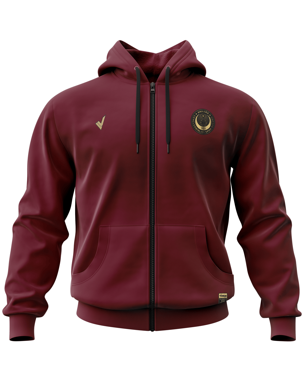 Gençlerbirliği Bordo Fermuarlı Hoodie