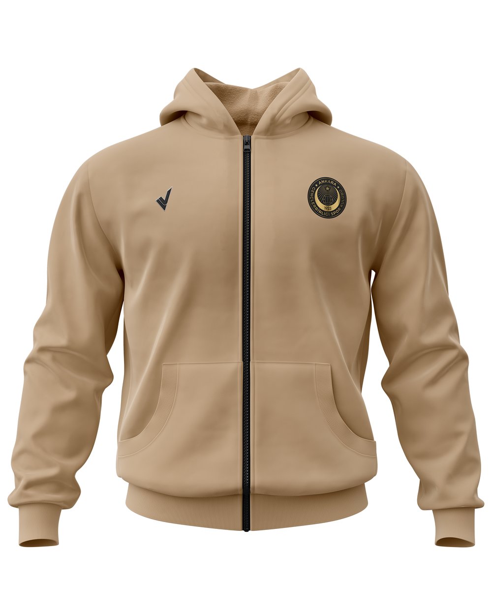 Gençlerbirliği Çocuk Fermuarlı Gold Hoodie