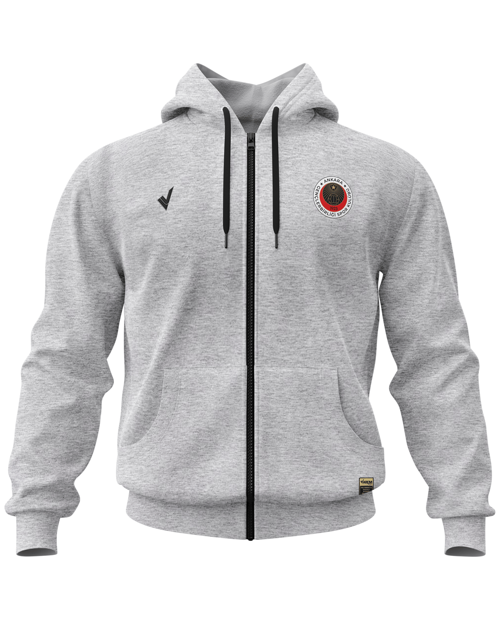 Gençlerbirliği Gri Fermuarlı Hoodie