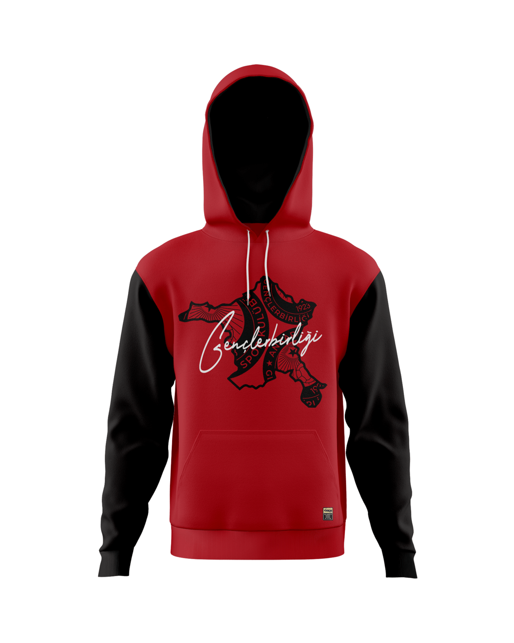 Gençlerbirliği Kırmızı Parçalı Hoodie