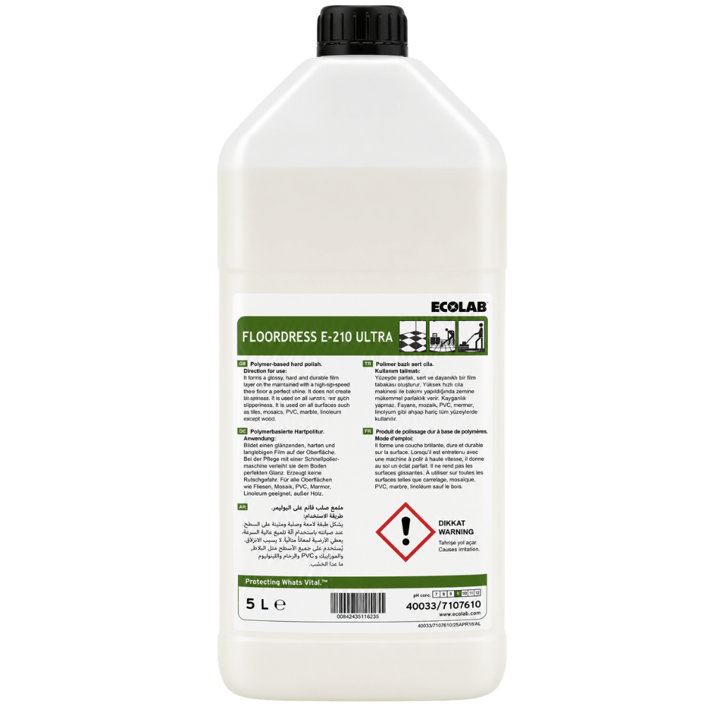 Ecolab Floordress E-210 Extra Polimer Cila 5Lt.
