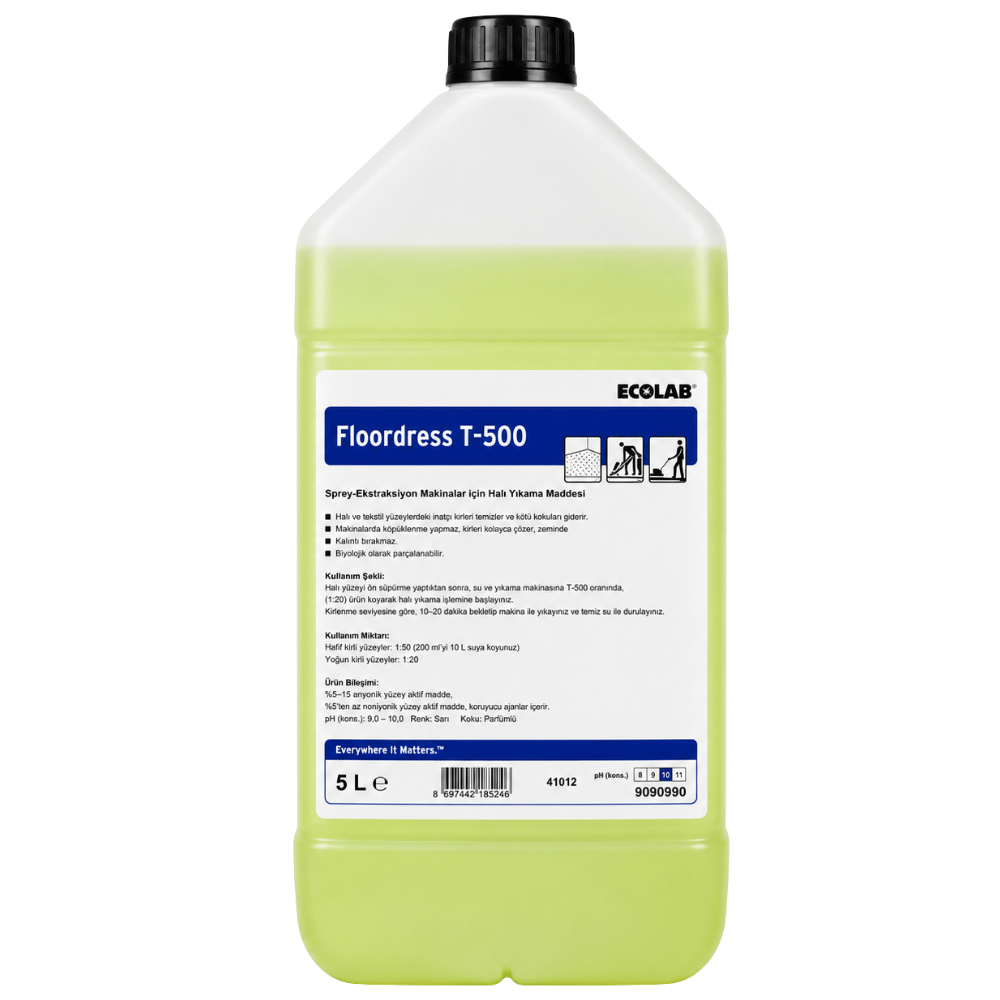 Ecolab Floordress T-500 Halı Yıkama 5 Lt