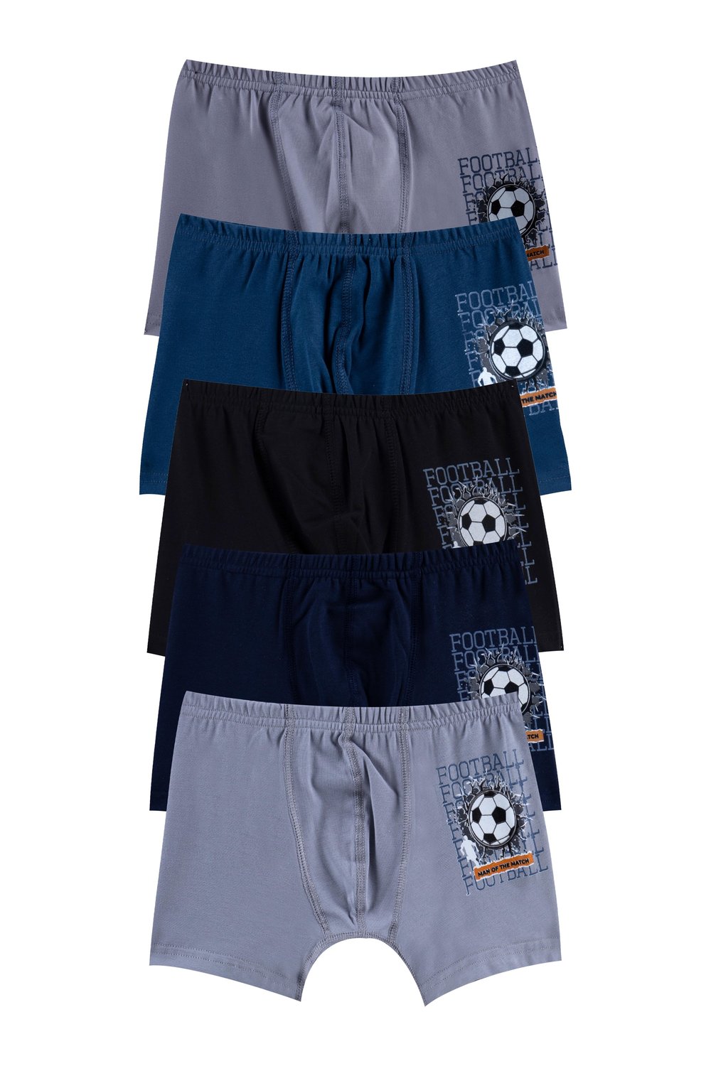 ERKEK ÇOCUK - Pamuklu Renkli Baskılı BOXER 10lu  paket