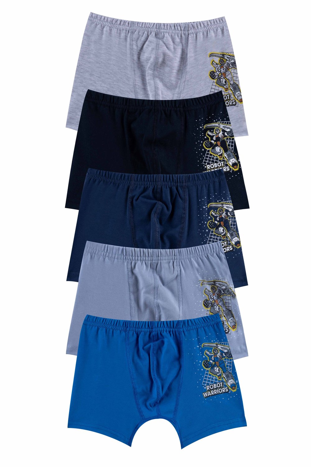 ERKEK ÇOCUK - Pamuklu Renkli Baskılı BOXER 10lu  paket