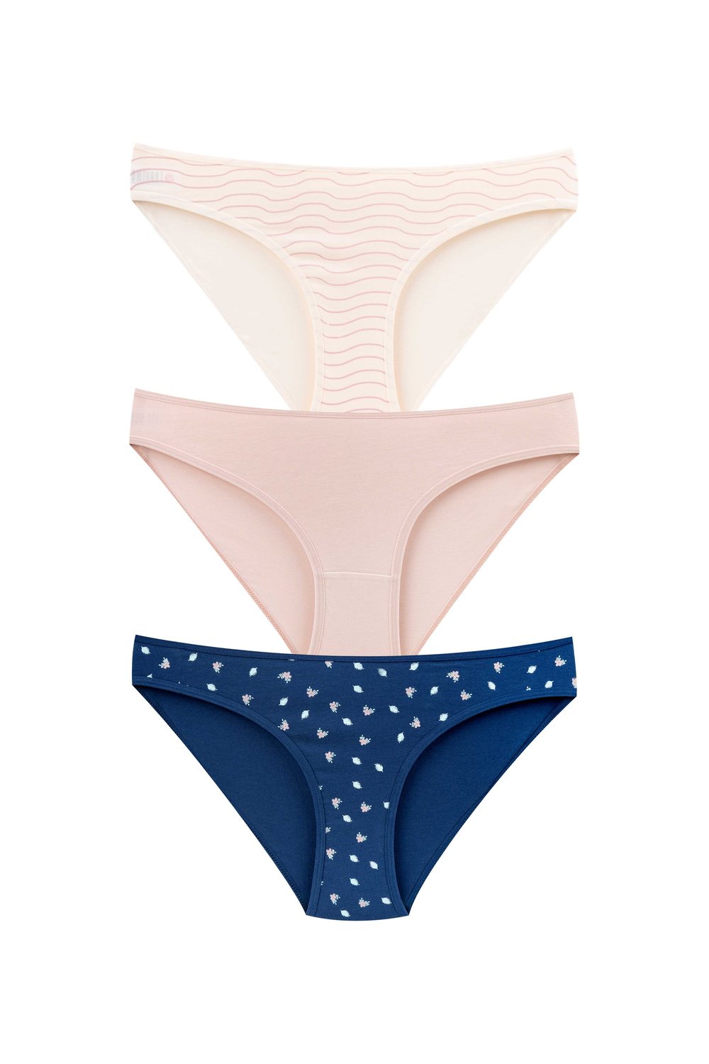 WOMENS UNDERWEAR 3-piece BIKINI BRIEFS