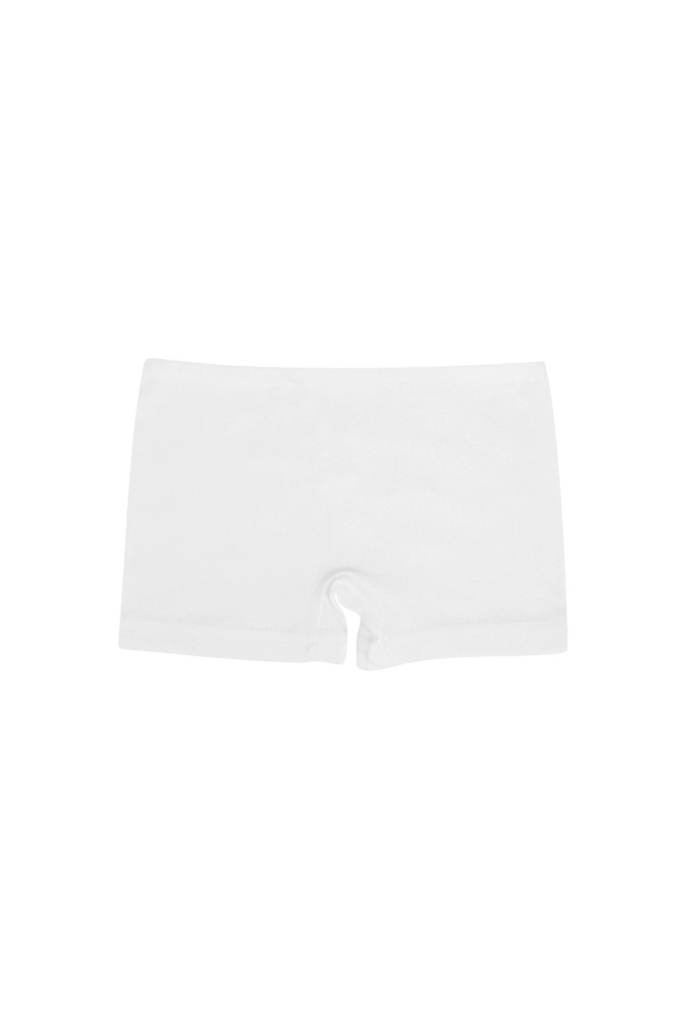 KIZ ÇOCUK - Pamuklu Ribana Beyaz  ŞORT 10lu  paket