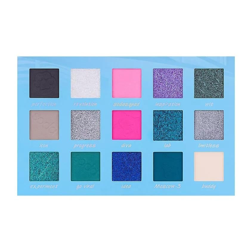 Eyeshadow palette ELECTRO WORLD  softdivalution 21g