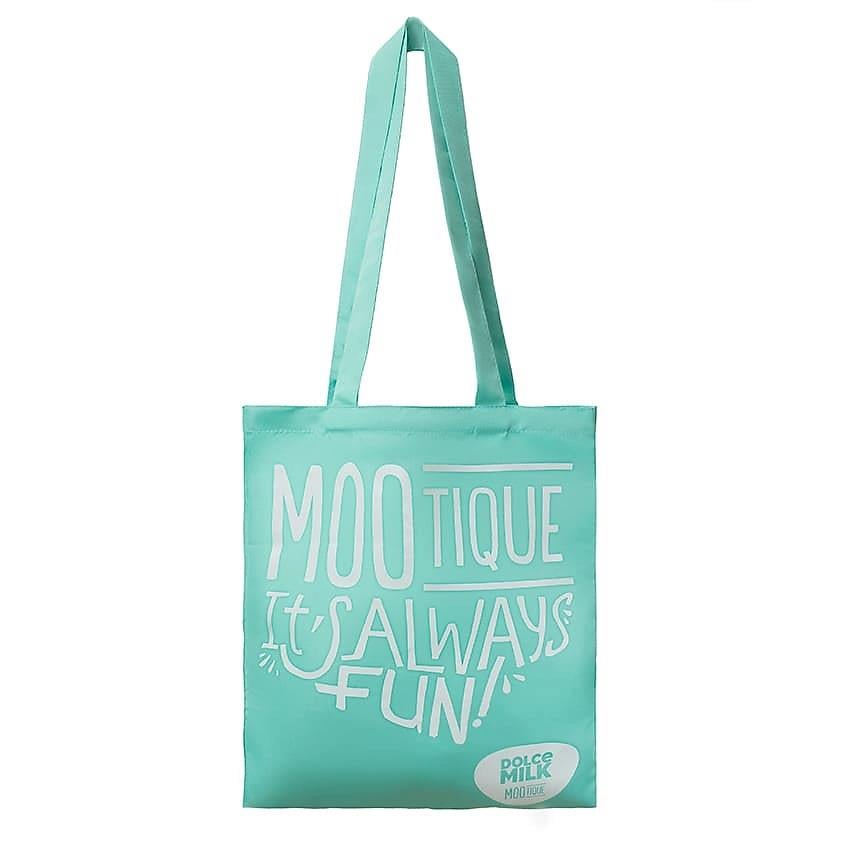Fabric bag DM size 40x35 cm, turquoise  Fun