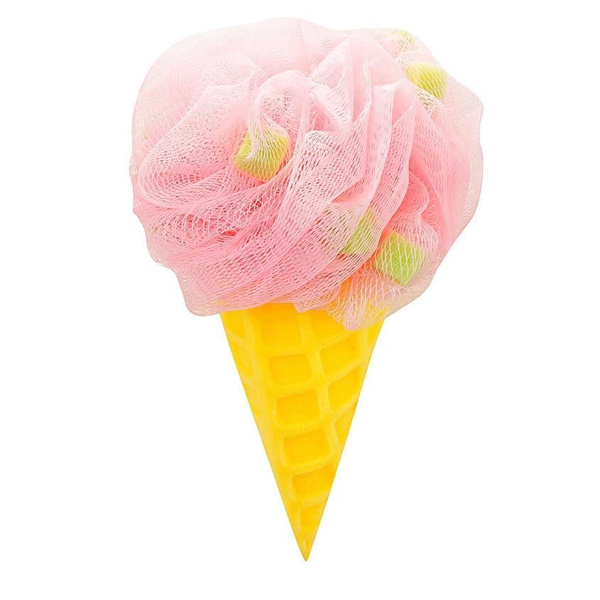Ice cream washcloth yellow/pink 45 g.