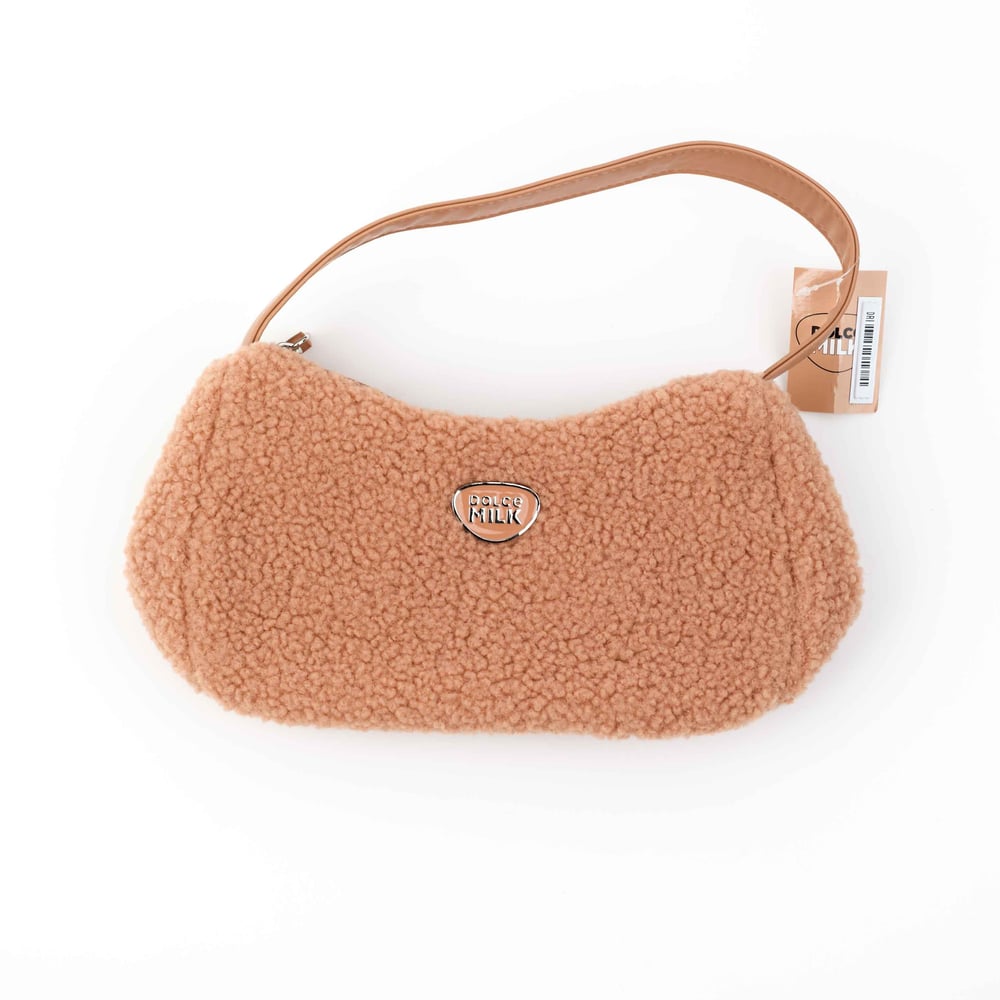 Women's bag DM, size 25x13cm, beige  Plush