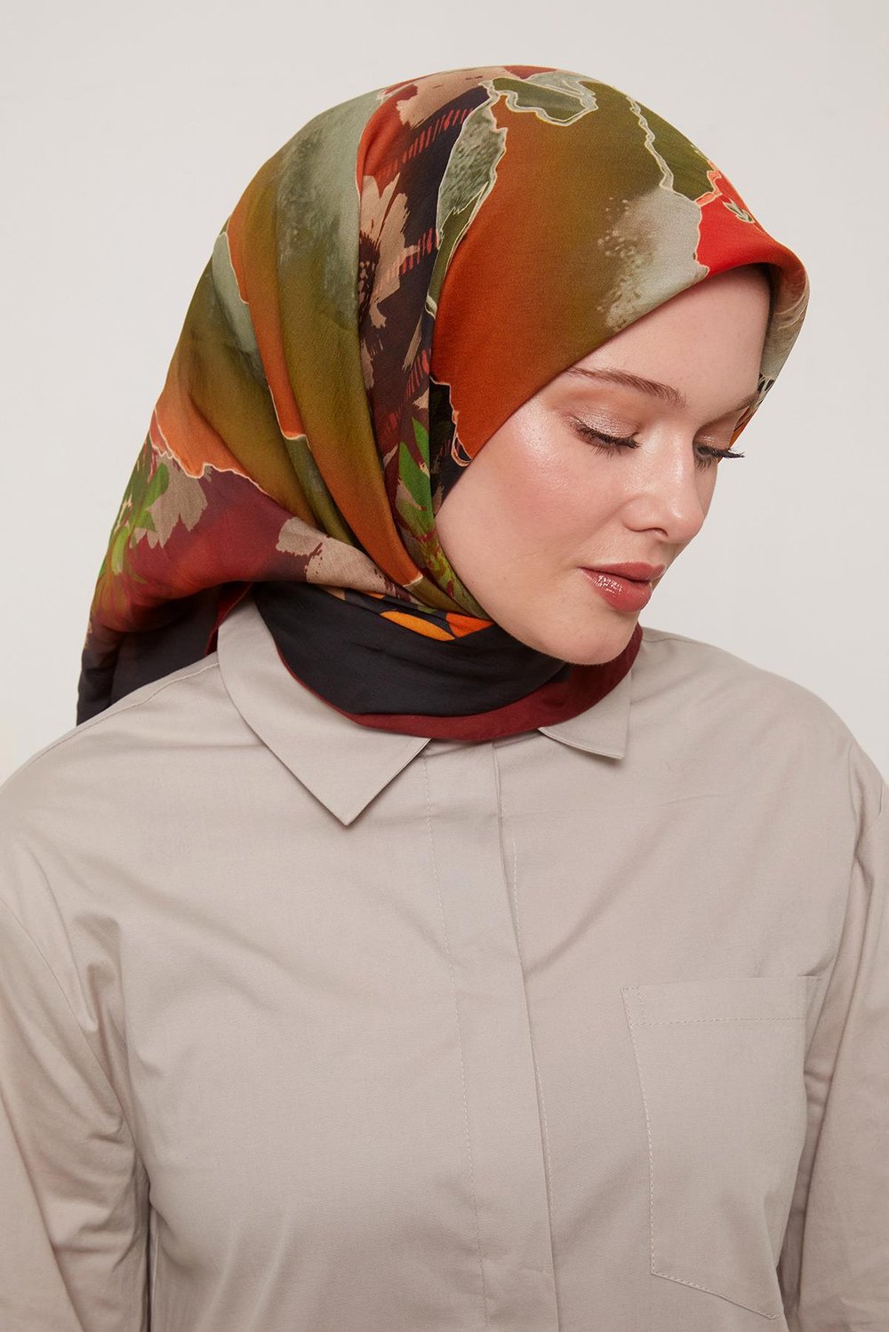 Flora Eşarp | Bordo