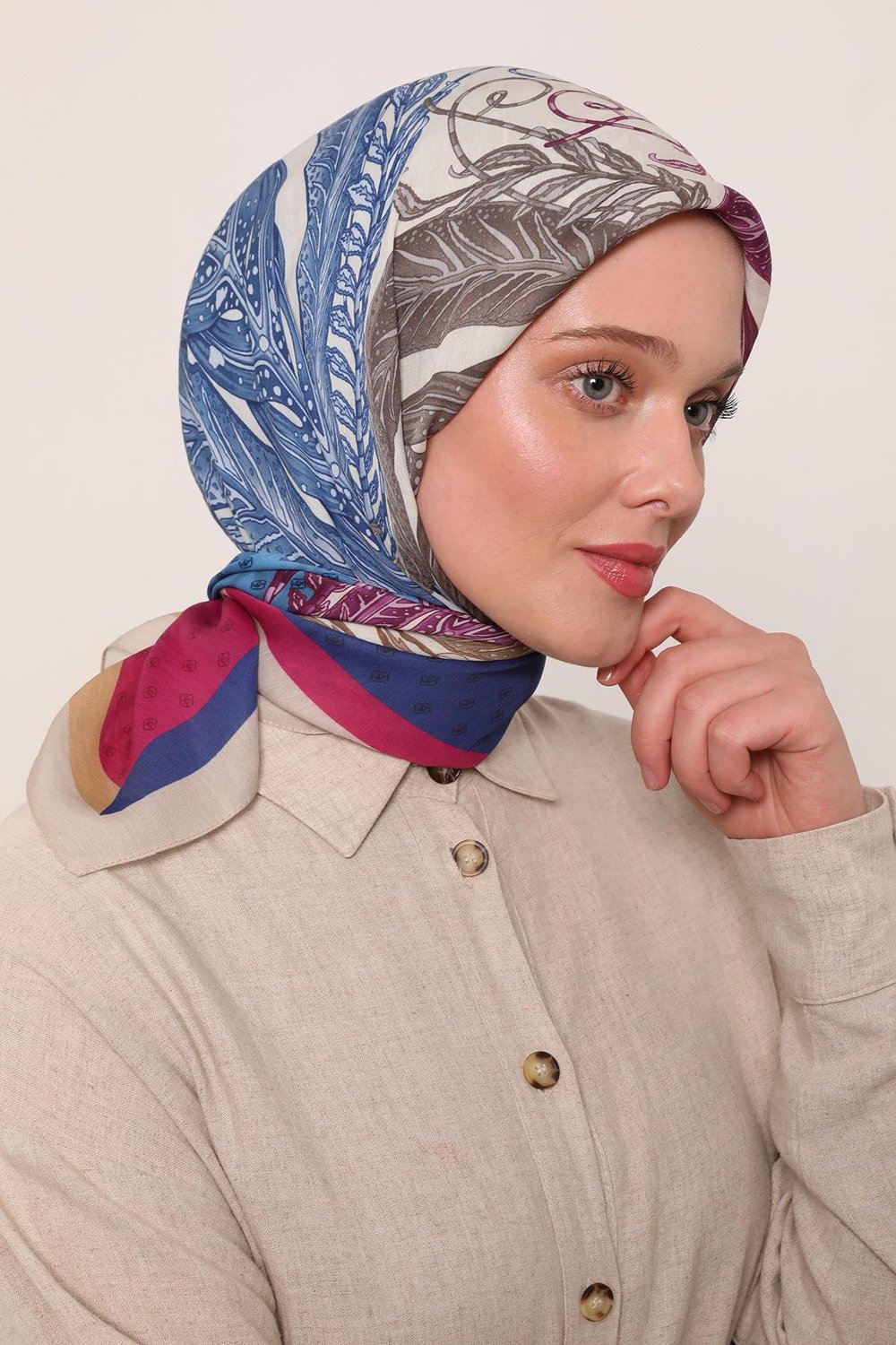 Flora Eşarp | Fuşya Düşü