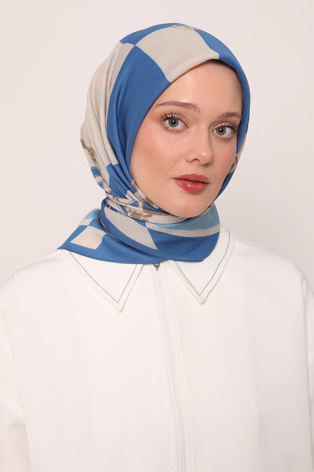 Flora Eşarp | Mistik Mavi