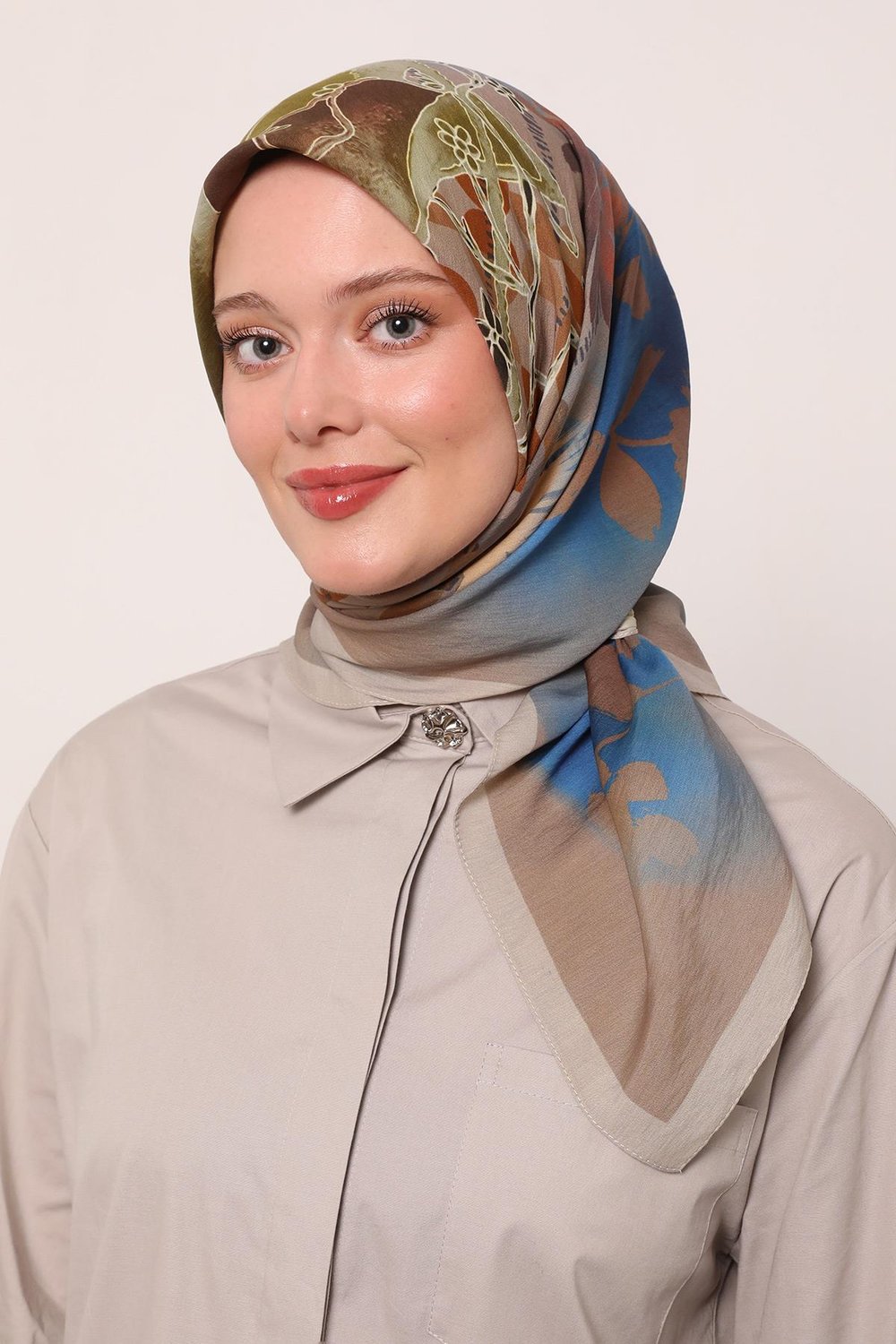 Flora Eşarp | Zarif Vizon