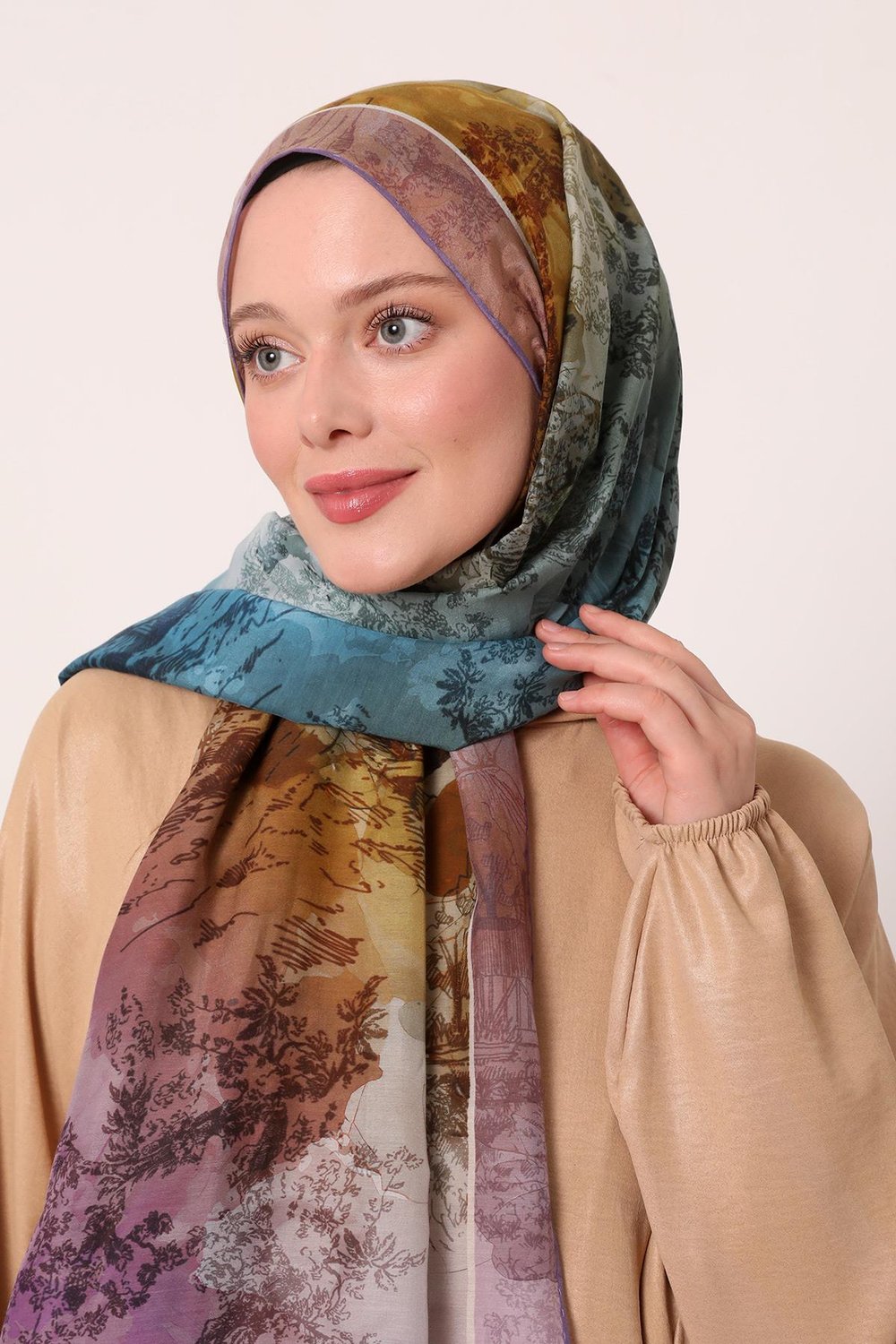 Silk Elite Şal | Mor Menekşe