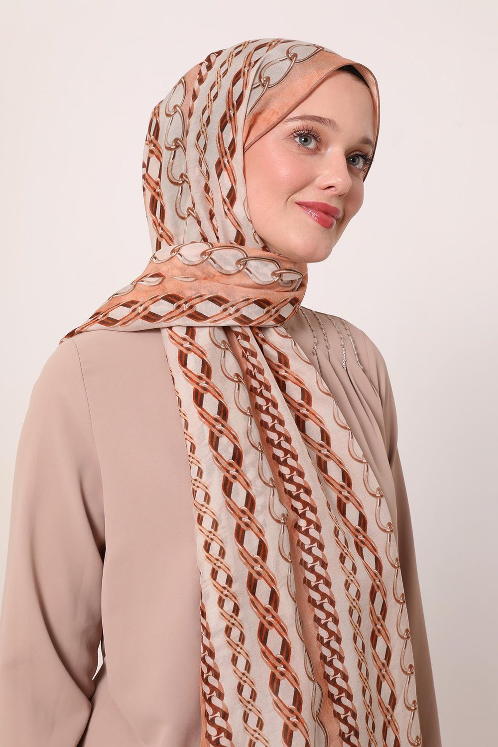 Silk Elite Şal | Şeftali Çiçeği