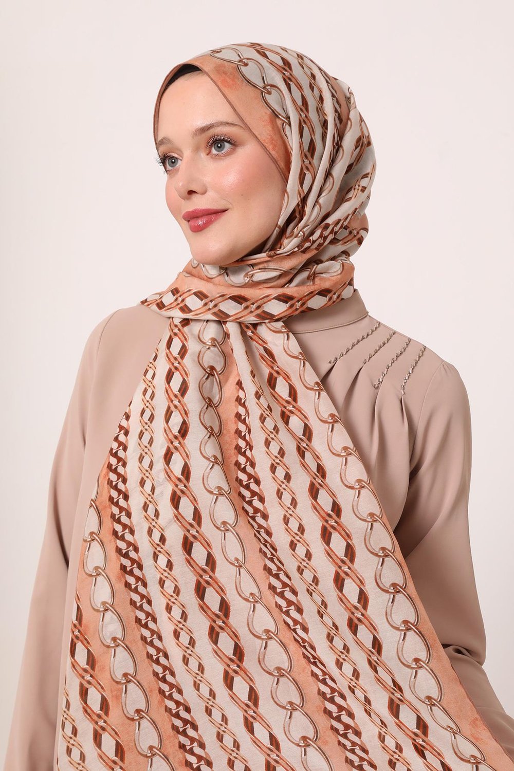 Silk Elite Şal | Şeftali Çiçeği