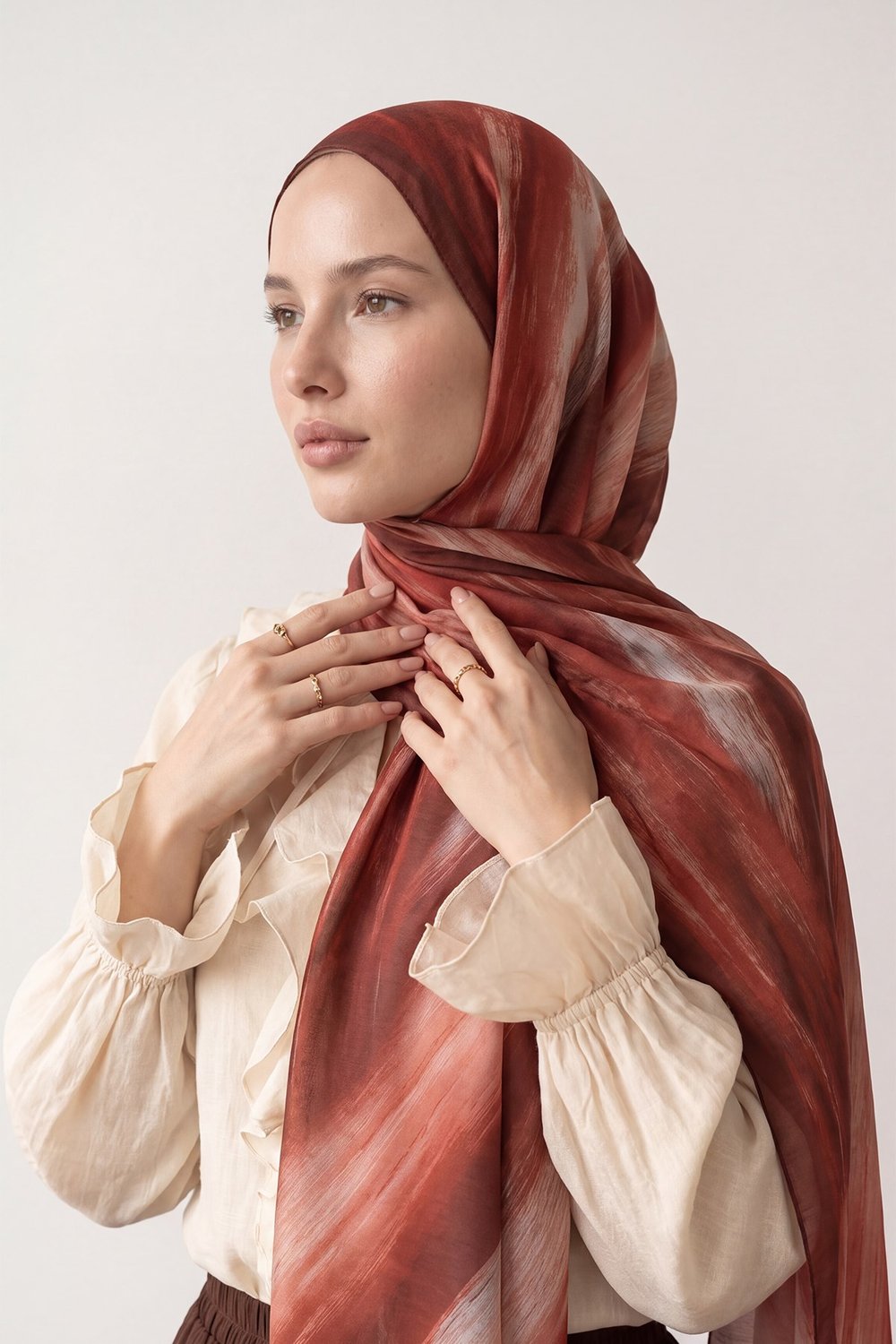 Summer Şal | Dumanlı Bordo