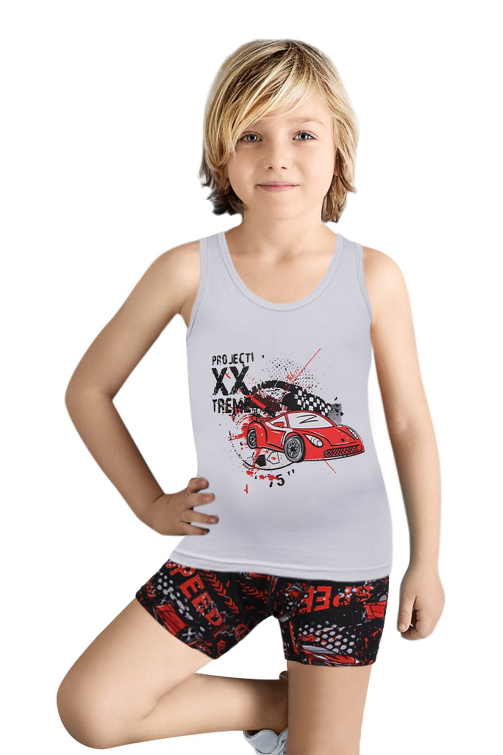 ERKEK ÇOCUK-ÇAMAŞIR - ATLET BOXER TAKIM