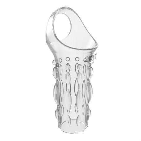 Penis Kılıfları Halkaları11,5 cm Silikon Şeffaf Tırtıklı Penis KılıfıLilituShop