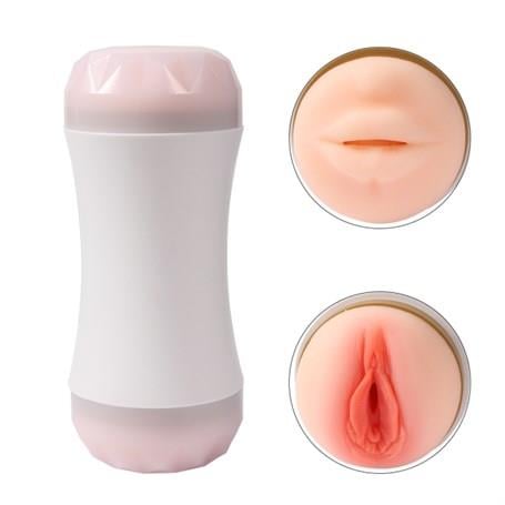 Vajina Ve Mastürbatör20 cm Çift Taraflı Realistik Suni Oral & Vajinal MastürbatörLilituShop