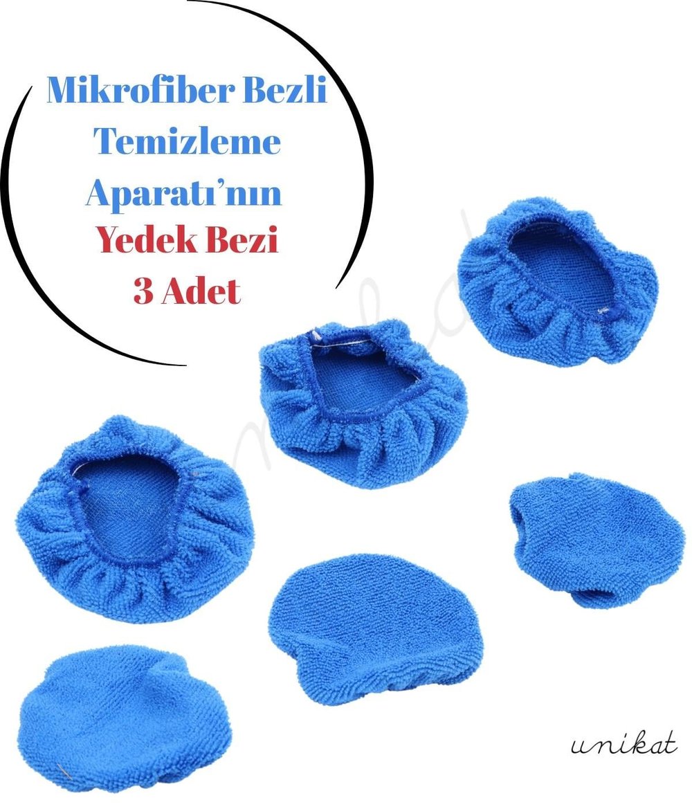BAY ÜRÜNÜ Yedek Mopu 3 Adet - Mikrofiber Bez Cam Temizleme Aparatı