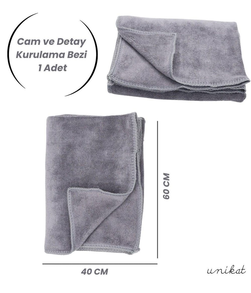 BAYİ ÜRÜNÜ 40x60 cm Mikrofiber Araç Cam ve Araç Detay Kurulama Bezi 1 Adet 