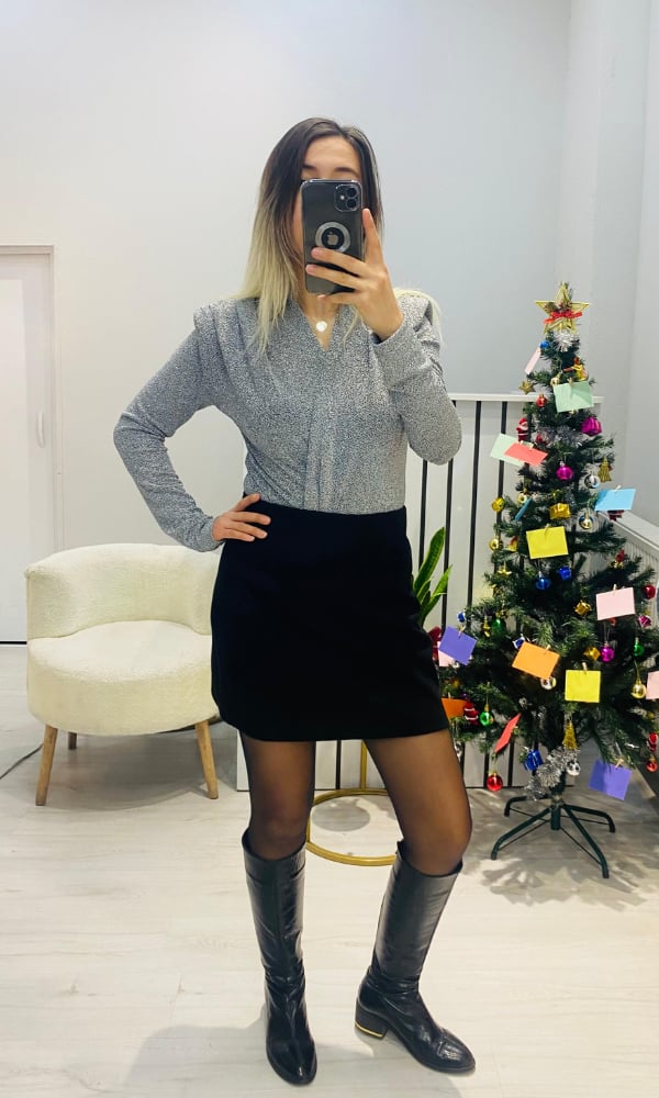 Kaşe Mini Etek 