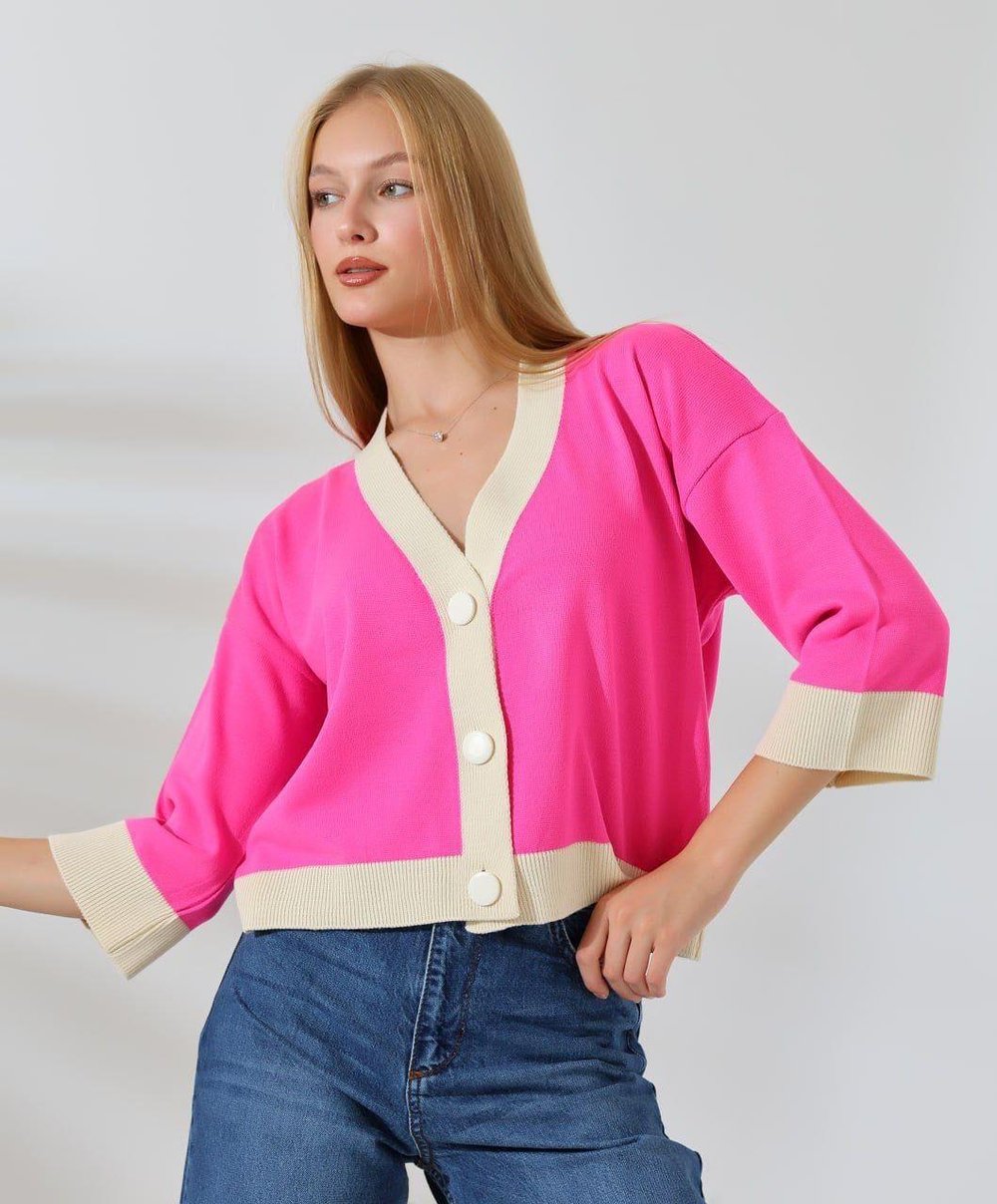 Pembe Triko Hırka