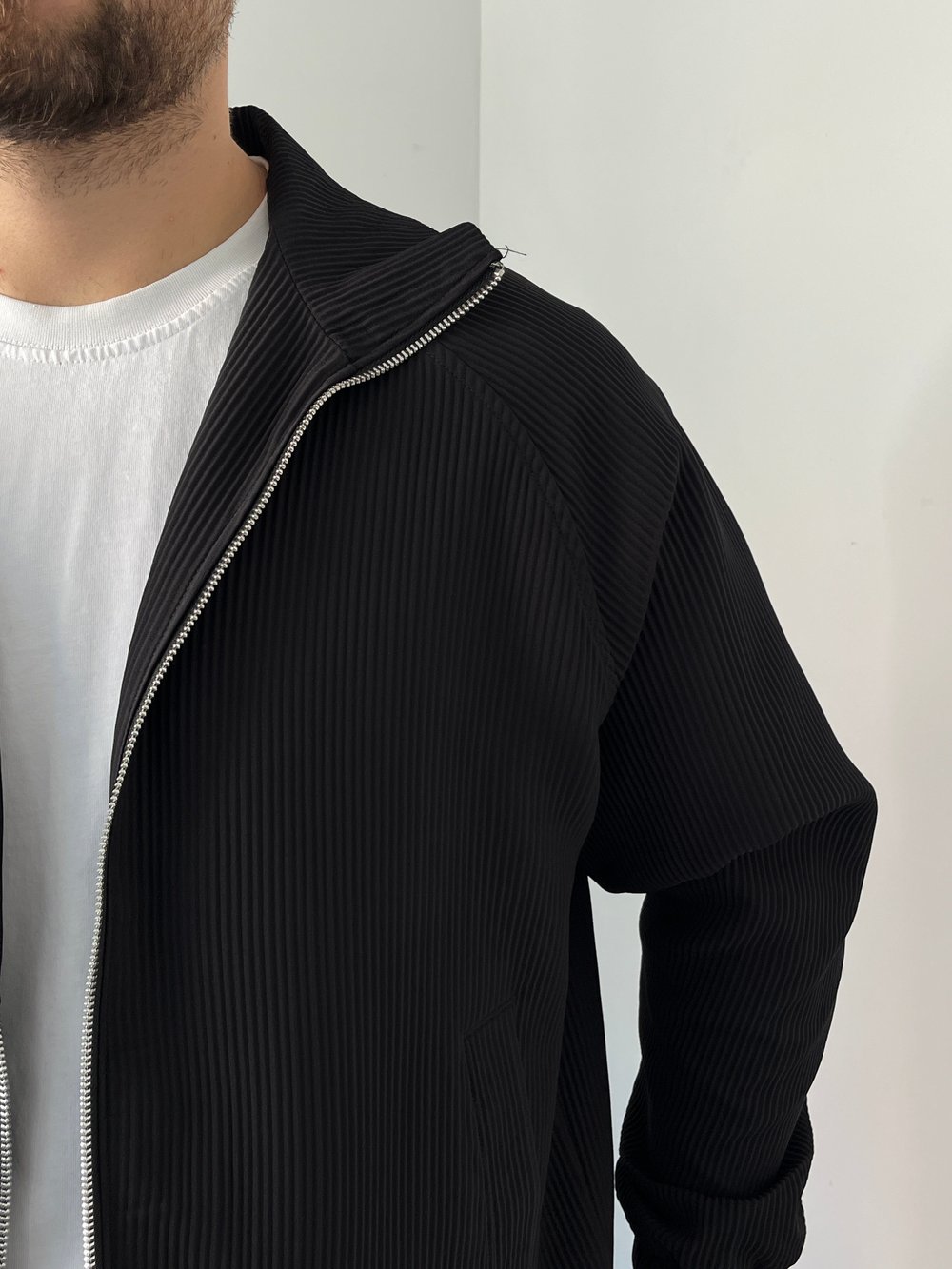 Oversize Fitilli Ceket Pantolon Siyah